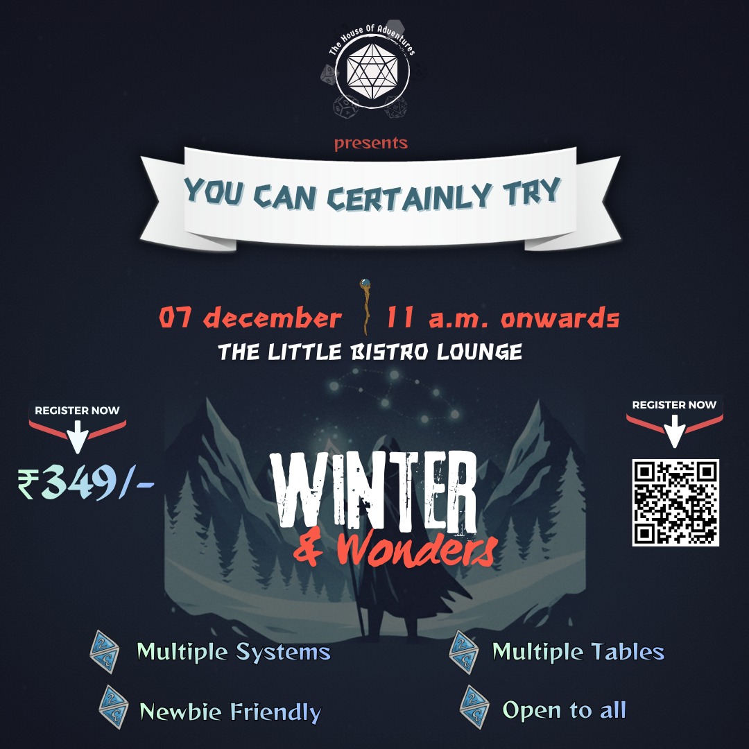 You Can Certainly Try: Winter & Wonders